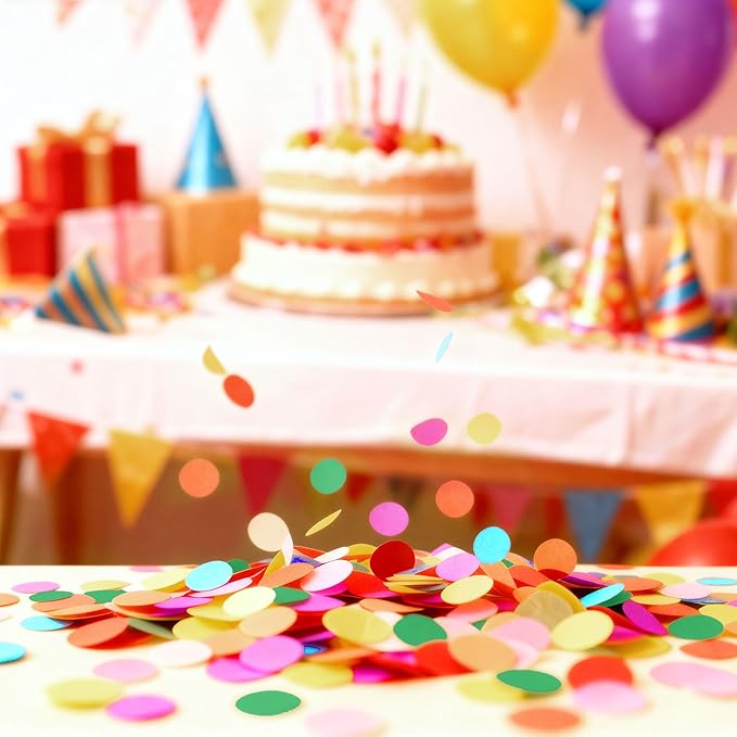 JOYIT Table Confetti 3.5 oz - Colorful Paper Confetti for Party Decorations, Celebrations, Birthdays, Weddings, and Events, Perfect for Tables, Parties, and Crafts