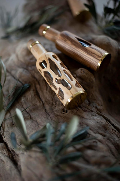 Olive wood bottle - Roots Design - 50ml