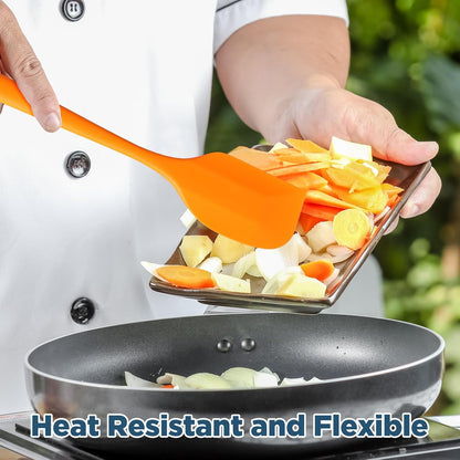 Irenare 65 Pcs Mini Silicone Spatulas Bulk 8.3 Inch Heat Resistant Scrapers Rubber Spatulas Seamless Design Non Stick Flexible for Kitchen Use