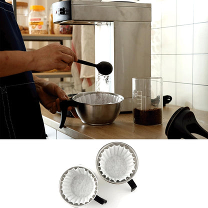 300pcs 12-Cup Commercial Coffee Filters (4 ¼ Inch base, 2 ¾ Inch Walls, 9 ¾ Inch Laying Flat) Large Coffee Filters Premium Paper with 12-Cup Home &
