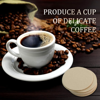 400 Pack Of Natural, Unbleached 2.5-Inch Disposable Coffee Filter Discs, Designed for Percolator Coffee Makers. Ideal for Use At Home, Office