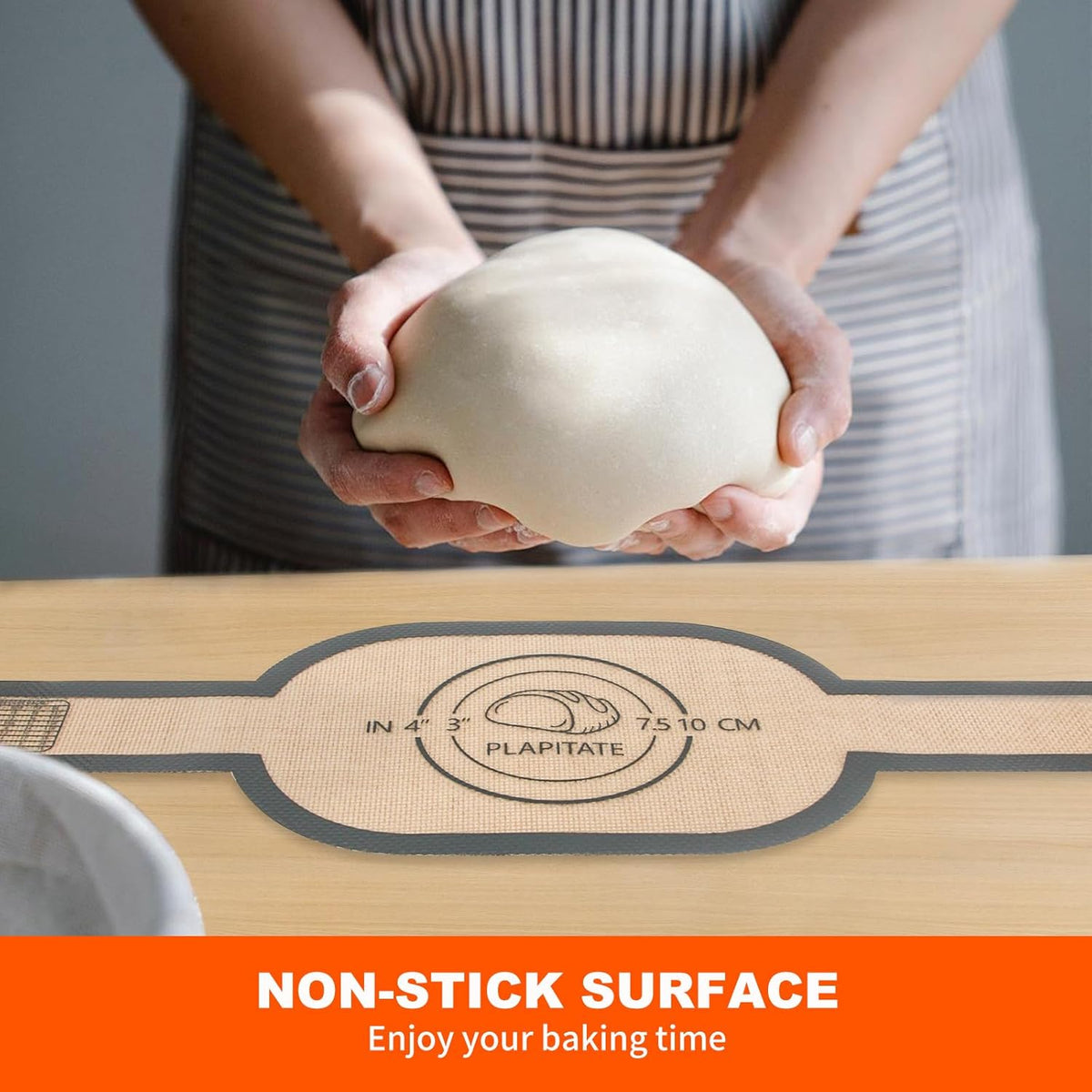 Silicone Bread Sling Dutch Oven Liner, Non-Stick & Easy Clean Reusable Oval Silicone Baking Mat with Long Handles, Easy to Transfer Sourdough