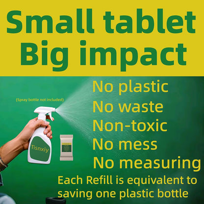 Multi-Surface Cleaner Refill Tablets - 12 Count- 192 fl oz total (12x 16 fl oz) - All Purpose Cleaner Refill Tablets - For household and kitchen spray cleaners - Fresh Lemon Scent