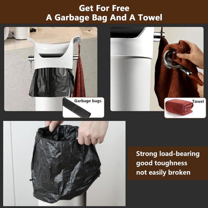 Knock Box for Espresso Grounds, Commercial Floor Standing Barista Style Absorbent Knockbox with Removable Non-Slip Base