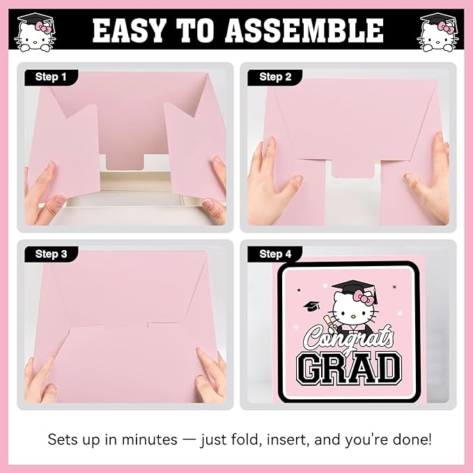 2026 Graduation Decorations, Pink Graduation Party Decorations Graduation Balloons Arch Kit Boxes With Letters 2026 Grad for Middle School High School College ect.