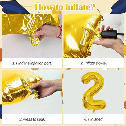 Gold Grad 2026 Balloons, 2026 Graduation Decorations Set Congrats Grad Foil Balloons Banner Sign for Class of 2026 Graduation Decorations College High School Prom Party Backdrop Supplies