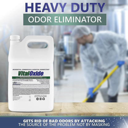 Vital Oxide Disinfectant, Deodorizer, Cleaner, Food-Contact Sanitizer, Virucide – (EPA registration #82972-1) – Kills Mold & Mildew, Eliminates Odors -4 Gallon