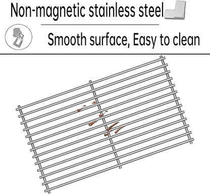 Kalomo Grill Grates Grill Heat Plates Shield Grill Replacement Parts for BBQ Uniflame Grill GBC1030W, GBC1030WRS, GBC1030WRS-C, GBC1134W, GBC1134WRS, Stainless Steel Cooking Grids Accessories