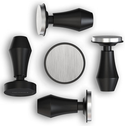 Normcore Coffee Tamper 57mm, Spring-loaded Tamper V4, Barista Espresso Tamper Flat Base with 15lb / 25lb / 30lbs Springs
