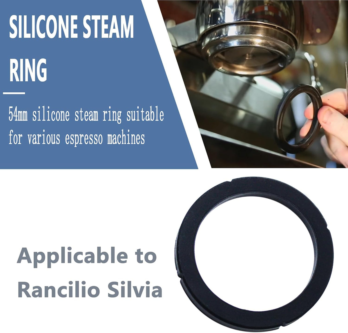 Espresso Machine group gasket Fits for Rancilio Silvia Group Head Gasket,Group Head Gasket for Espresso Machine Repair Kit Replacement(4 Pcs）