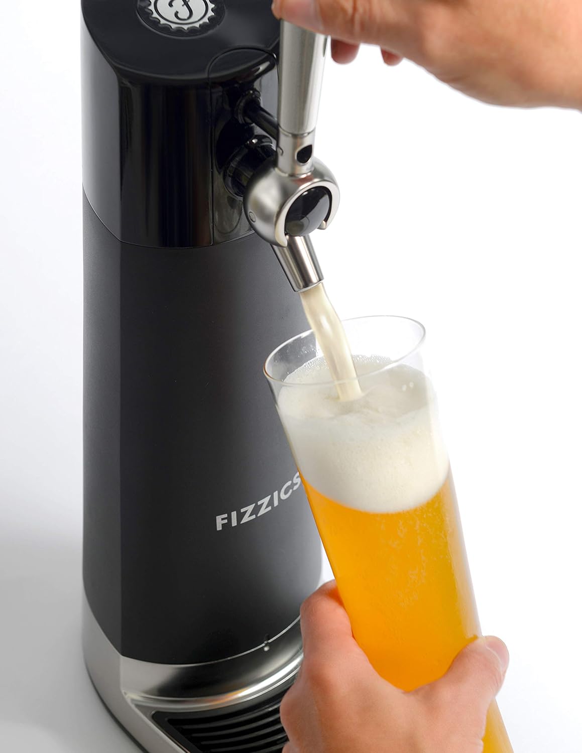 Fizzics - DraftPour Beer Dispenser - Converts Any Can or Bottle Into a Nitro-Style Draft, Gift for Men and Beer Enthusiast, Beer Tap Draft Machine
