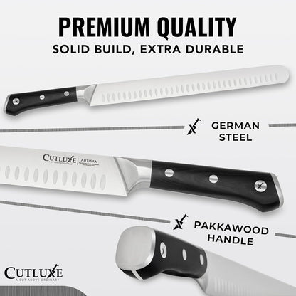 Cutluxe Butcher Knife Set – BBQ Brisket, Breaking & Boning Knife – Slicing Carving Knife Set for Meat Cutting, Ultra Sharp German Steel, Full Tang