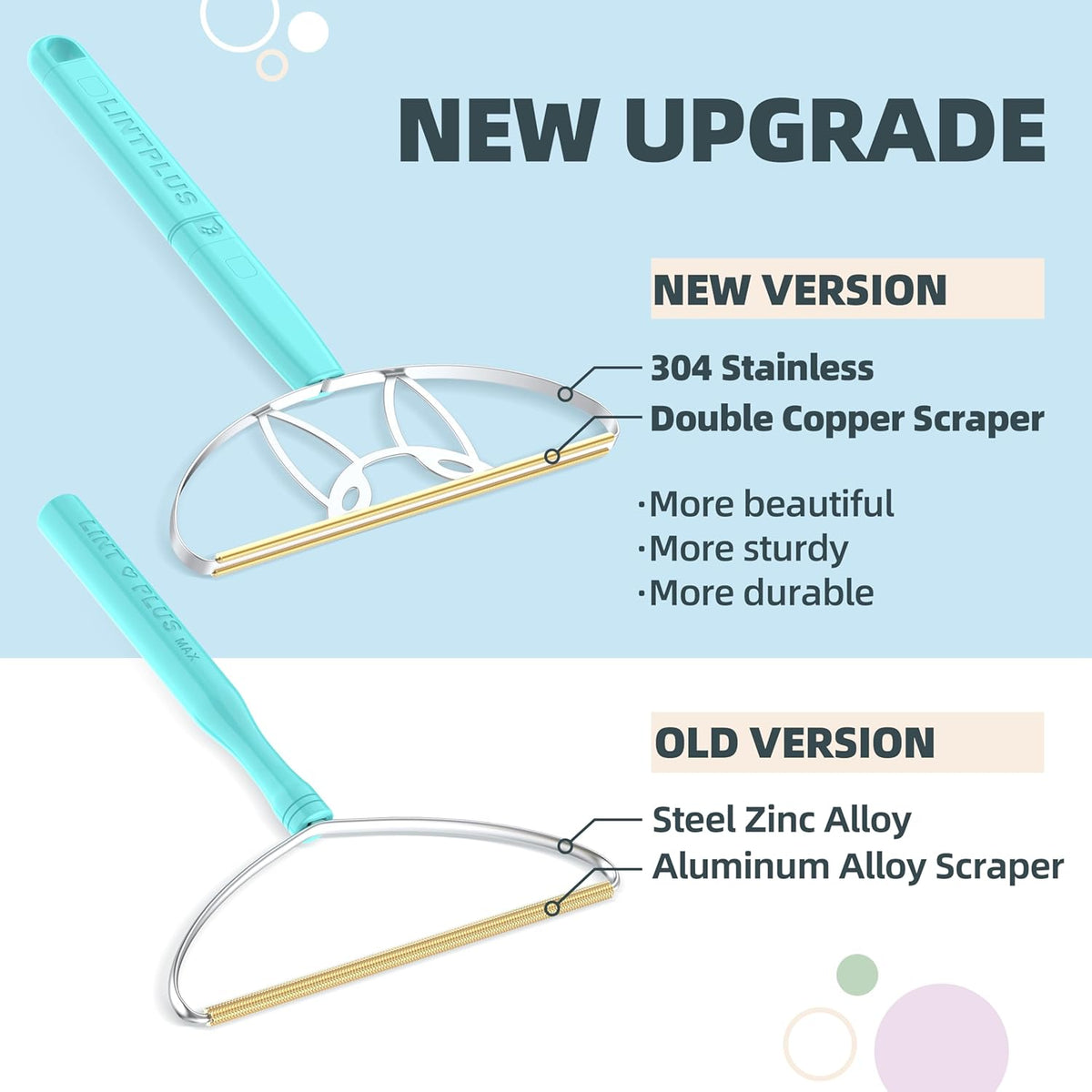 Flex MAX & Pro Pet Hair Remover Kit by LINTPLUS - Dog & Cat Hair Removal Tool for Furniture, Carpets, Rugs & Couches - Easy to Use, Reusable Carpet Scraper for Pet Hair