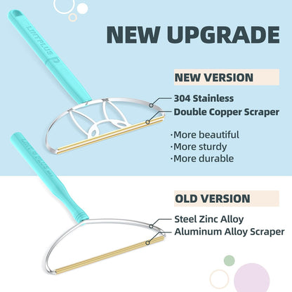 Flex MAX & Pro Pet Hair Remover Kit by LINTPLUS - Dog & Cat Hair Removal Tool for Furniture, Carpets, Rugs & Couches - Easy to Use, Reusable Carpet Scraper for Pet Hair