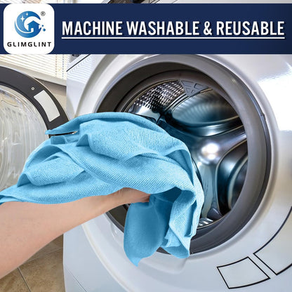 GLIMGLINT Microfiber Cleaning Cloth, 150 Pack Towels for Cars 14 X12 Inch