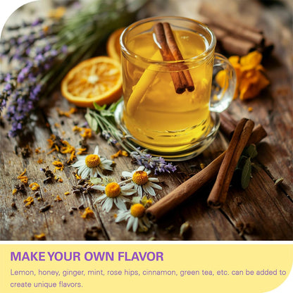 WT Weetee Chamomile Lavender Tea Bags 100 Count, Nighty & Relax, 100% Pure Chamomile, Lavender Flowers & Lemon Balm Blend