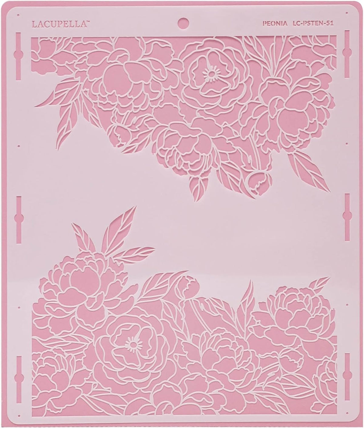 Large Cake Decorating Stencil (Peonia) Peony Flower Pattern