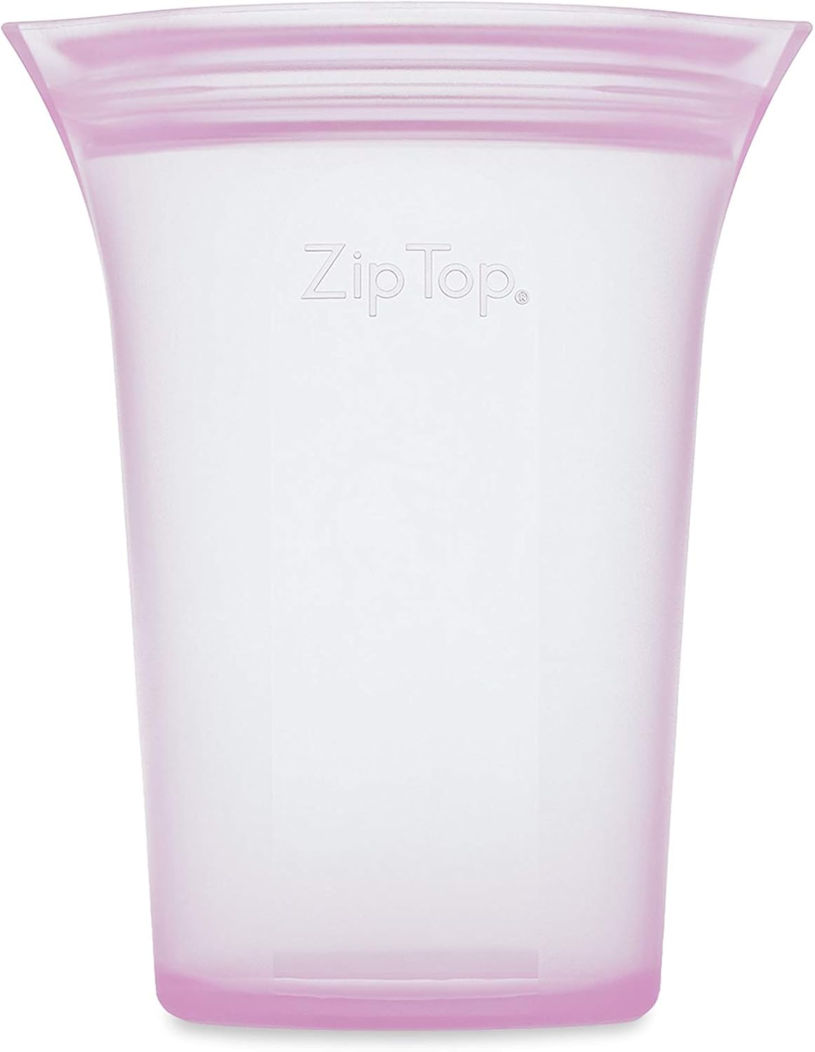 Zip Top Reusable Food Storage Bags, Medium Cup [Lavender], Silicone Meal Prep Container, Microwave, Dishwasher and Freezer Safe, Made in the USA