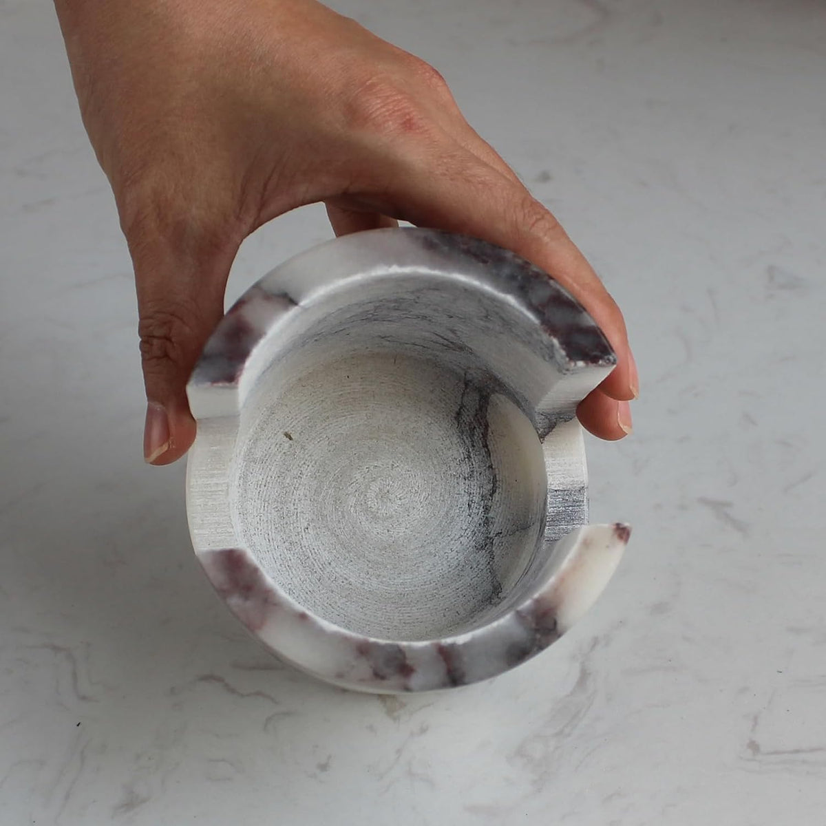 Natural Calacatta Viola Marble Sponge Holder for Kitchen Counter, Drying Rack, Sponge Caddy for Sink Organizer