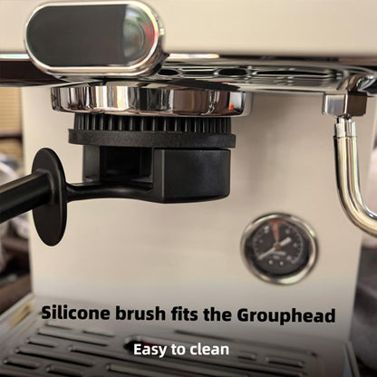Espresso Cleaning Brush - Espresso Machine Group Head Cleaning Brush - Detachable 360° Silicone Cleaning Bristle Tools for Coffee Machine 58mm