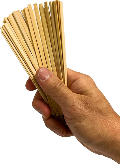 1000 Count, KingSeal Bamboo Coffee Stir Sticks, 5.5 inches, Square End, Stronger and Thicker Than Standard Wood, 100% Renewable and Biodegradable