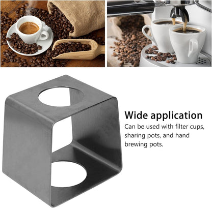 Coffee Dripper Stand, Coffee Filter Holder, Coffee Drip Rack Stainless Steel Lightweight Coffee Filter Cup Stand for Home Cafe Office(Black)