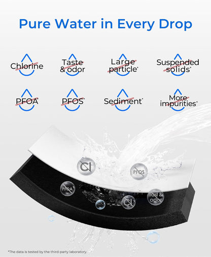Waterdrop RPWF Refrigerator Water Filter (NOT RPWFE), Replacement for GE® RPWF, DWF-36, R-3600, MPF15350, OPFG3-RF300, WF277, RWF1063, 3 Filters