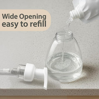 Bar5F 6pPack Foaming Soap Dispenser Pump Bottle for Dr. Bronner's Castile Liquid Soap 8.5-Ounce