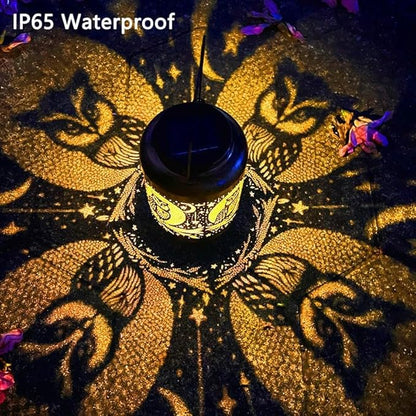 Solar Lanterns Outdoor Waterproof - Retro Metal Hanging Solar Lights with Owl Hollow-Out Pattern, Decorative Garden Decor for Outside Patio Yard Porch, Unique Owl Lovers Gifts for Women Mom Grandma