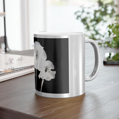 11 OZ Novelty Coffee Mugs - Christmas Gift (Metallic Floral Mug)
