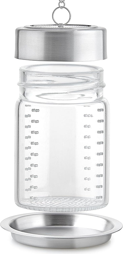 Teabloom Elegant Borosilicate Glass Loose Tea Infuser – Perfect for Whole-Leaf White, Green, Oolong, Black & Herbal Teas – Lead-Free