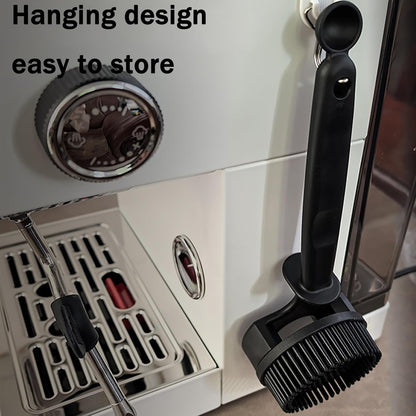 Espresso Cleaning Brush - Espresso Machine Group Head Cleaning Brush - Detachable 360° Silicone Cleaning Bristle Tools for Coffee Machine 58mm