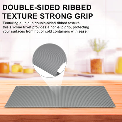 2 Pack 8.6"x8.6" Trivets for Hot Dishes, Hot Pads for Kitchen, Silicone Trivets for Hot Pots and Pans