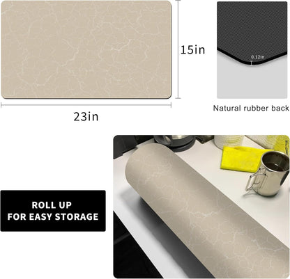 Golener Coffee Bar Mat,Under Coffee Maker Mat,23"x15"Coffee Tray Mat Under Coffee Machine,Rubber Coffee Maker Mat,Under Appliance Mats