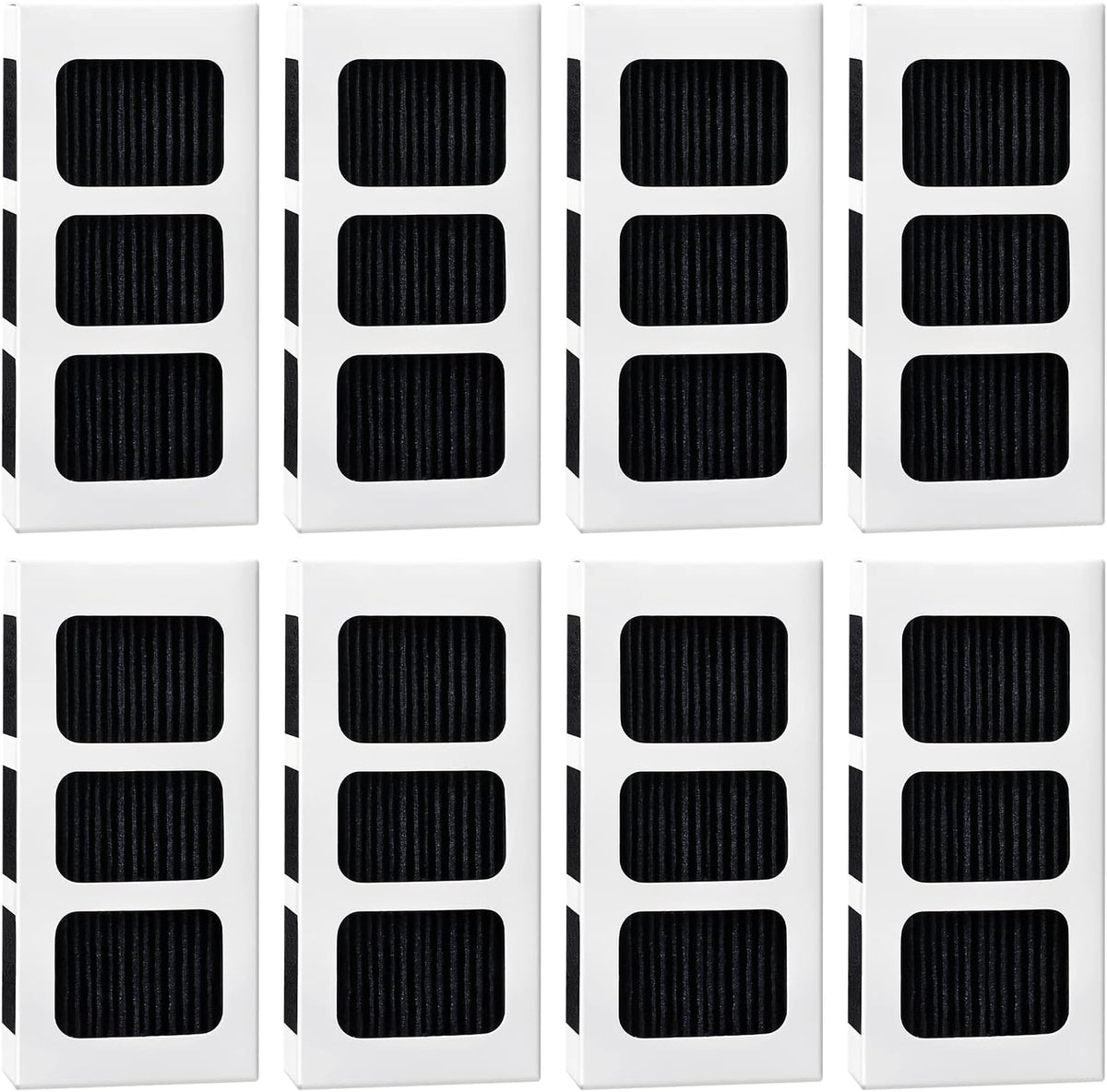 KEEPOW Paultra2 Refrigerator Air Filter Replacement for Frigidaire Gallery Pure Air Ultra II, Electrolux 242047805, 5303918847, EAP12364179, Pure Air II (8 Pack)