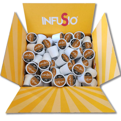 InfuSio Coffee Pods 96 Count - Caramel Crème, Medium Roast Single Serve Coffee Pods for Keurig K Cups Brewers