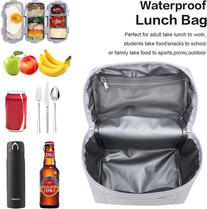 NOL Natural Organic Lifestyle Insulated Lunch Bags for Women Cooler Bag Lightweight Nylon Waterproof Lunch Box For Work