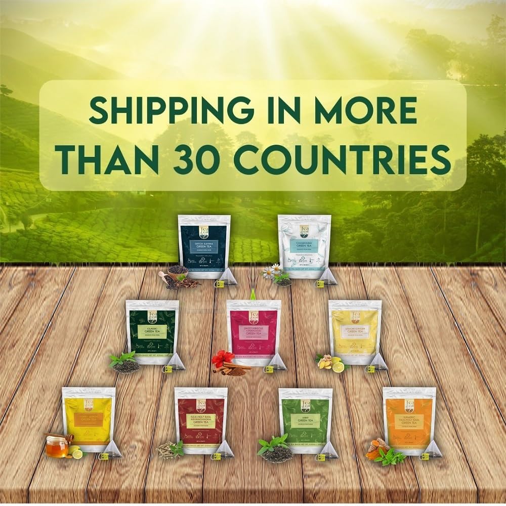 Chamomile Green Tea (3.5oz/100gm), Natural Herbal Infusion, 50 Tea Bags