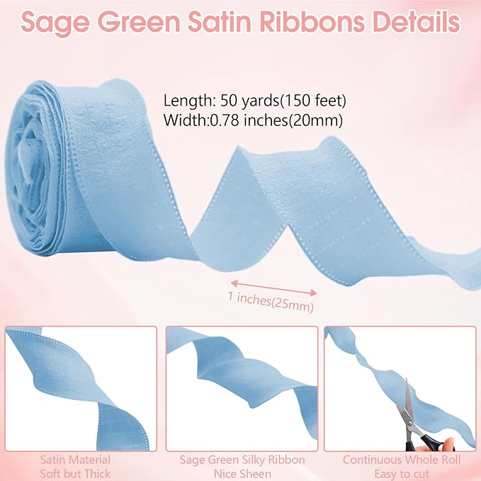 10 Yd x 12 Rolls Mixed Color Polyester Woven Ribbon Set - Wave Shaped Edge Ribbon for Party Decoration Crafts Hair Accessories and Christmas Gift Wrapping
