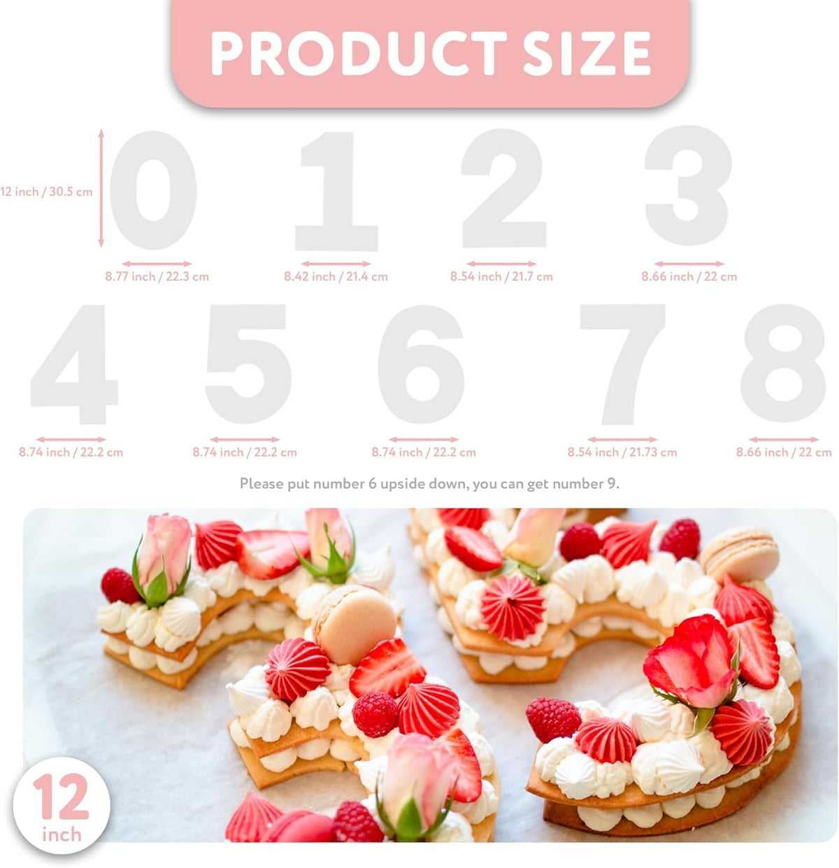 Cake Stencils - Set 18Templates with Scraper and 50Pins, Cookie Stencils for Royal Icing, Cookie Templates for Buttercream Decorating
