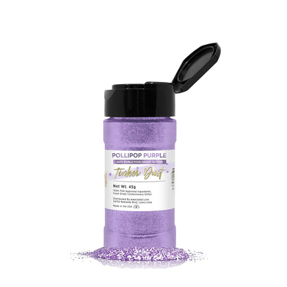 Pollipop Purple Bakell Edible Glitter, 45 Grams, Tinker Dust Edible Glitter, Kosher Certified, 100% Edible Glitter, Cakes, Cupcakes, Cake Pops
