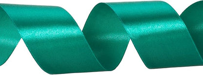YASEO 1 1/2 Inch Teal Solid Satin Ribbon, 50 Yards Craft Fabric Ribbon for Gift Wrapping Floral Bouquets Wedding Party Decoration