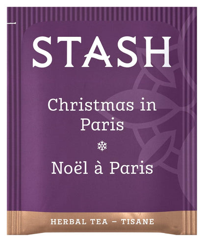 Stash Tea Christmas in Paris Herbal Tea - Non-GMO Project Verified Premium Tea with No Artificial Ingredients, 18 Count (Pack of 6) - 108 Bags Total