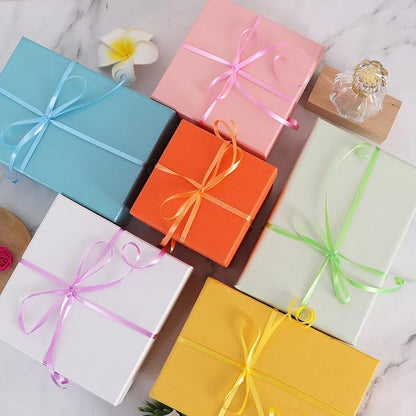 TONIFUL Curling Ribbon-6 Assorted Colors Balloon Curling Ribbons Set-600 Yards Balloon String for DIY Decor,Gift Wrapping,Ribbons and Bows for Christmas New Year Birthday Gifts Supplies(Light Rainbow)
