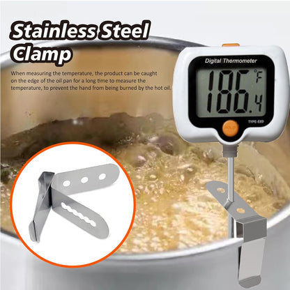 Candy Thermometer for Candy Making with Pot Clip,Best Instant Read Thermometer Digital for Cooking, Baking, Candy and Cheese Making – 10 Inch Probe