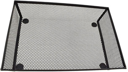 HAHIYO Stackable Mesh Tray Cup 9 x 6 x 2 inches Sturdy Container for Desk Drawer Organizer Collection for Home Office School kitchen Soft Foam Feet No Sharp Edges 1 Pack Black