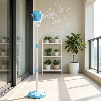 Street Lamp Bubble Tower with Lights, Rechargeable Standing Bubble Maker, Adjustable Height Street Light for Outdoor Garden, Patio, Wedding, Party and Event Decor (Red 1PACK)