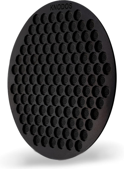 51mm Espresso Puck Screen - Premium Stainless Steel Coffee Filter, Enhanced Extraction, Compatible with Delonghi &amp; More, Easy to Clean (Black, 51mm)