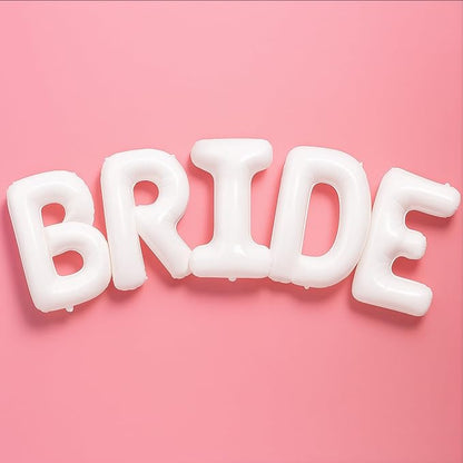 KatchOn, Giant Bride Balloons White - 40 Inch | Bachelorette Party Decorations | White Bride Balloon for Bridal Shower Decorations | Bridal Shower Balloon | Bachelorette Balloons