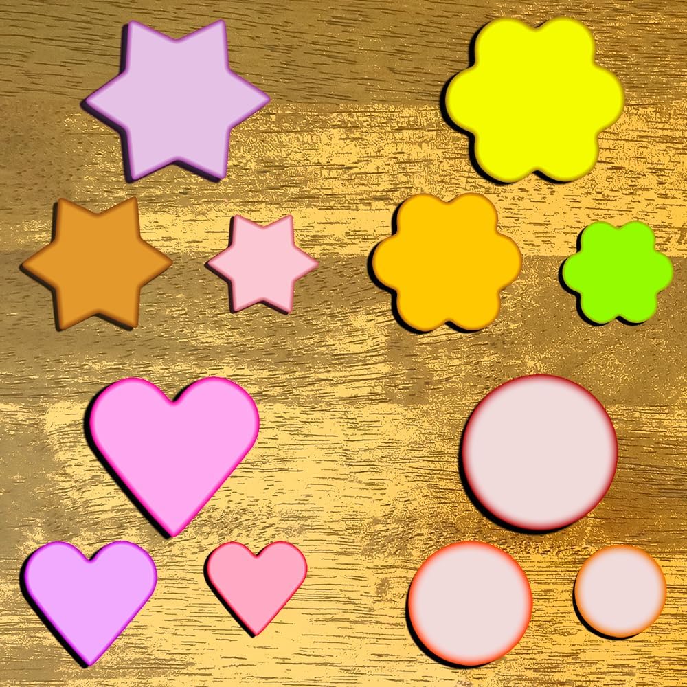 Metal Cookie Cutters Set- Heart, Star, Round, Flower - 12Pcs Cookie Cutters - Heart Star Cookie Cutter Round Small Cutter Flower Cookie Cutter for